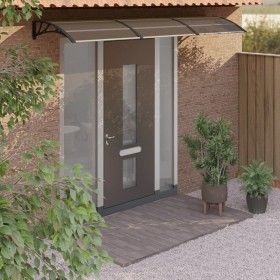 Marquesina de puerta policarbonato negro 300x80 cm de vidaXL, Toldos - Ref: Foro24-153584, Precio: 82,69 €, Descuento: %