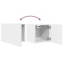 Mueble para TV de pared blanco 30,5x30x30 cm en Muebles TV | Comprar online en Foru.es
