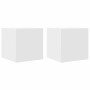 Muebles de pared para TV 2 uds blanco 30,5x30x30 cm en Muebles TV | Comprar online en Foru.es
