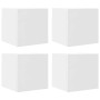 Muebles de salón de pared 4 uds blanco 30,5x30x30 cm en Muebles TV | Comprar online en Foru.es