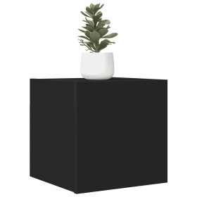 Mueble de salón de pared negro 30,5x30x30 cm en Muebles TV | Comprar online en Foru.es