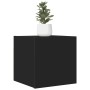 Mueble de salón de pared negro 30,5x30x30 cm en Muebles TV | Comprar online en Foru.es