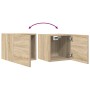 Muebles de salón de pared 2 uds roble Sonoma 30,5x30x30 cm en Muebles TV | Comprar online en Foru.es