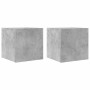 Muebles de salón de pared 2 uds gris hormigón 30,5x30x30 cm en Muebles TV | Comprar online en Foru.es