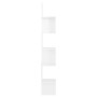Estante esquina pared contrachapado blanco brillo 20x20x127,5cm de vidaXL, Estantes y estanterías - Ref: Foro24-807283, Preci...