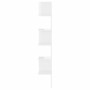 Estante esquina pared contrachapado blanco brillo 20x20x127,5cm de vidaXL, Estantes y estanterías - Ref: Foro24-807283, Preci...
