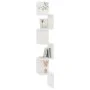 Estante esquina pared contrachapado blanco brillo 20x20x127,5cm de vidaXL, Estantes y estanterías - Ref: Foro24-807283, Preci...