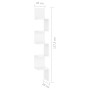 Estante esquina pared contrachapado blanco brillo 20x20x127,5cm de vidaXL, Estantes y estanterías - Ref: Foro24-807283, Preci...