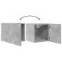 Muebles de salón de pared 4 uds gris hormigón 30,5x30x30 cm en Muebles TV | Comprar online en Foru.es