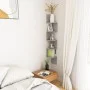 Estante esquina pared contrachapado gris hormigón 20x20x127,5cm de vidaXL, Estantes y estanterías - Ref: Foro24-807281, Preci...