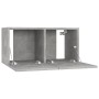 Muebles de salón colgantes 2 unidades gris hormigón 60x30x30 cm en Muebles TV | Comprar online en Foru.es