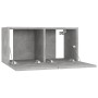 Muebles de salón colgantes 3 unidades gris hormigón 60x30x30 cm en Muebles TV | Comprar online en Foru.es