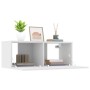 Muebles para TV 2 uds madera de ingeniería blanco 80x30x30 cm en Muebles TV | Comprar online en Foru.es
