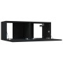 Muebles para TV 2 uds madera contrachapada negro 80x30x30 cm en Muebles TV | Comprar online en Foru.es