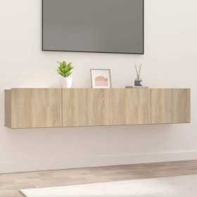 Muebles de TV 2 uds madera ingeniería roble Sonoma 80x30x30 cm en Muebles TV | Comprar online en Foru.es