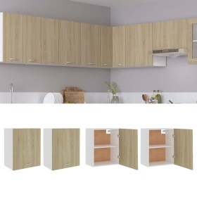 Armarios colgantes 2 unidades "Lyon" Roble Sonoma 50x31x60 cm Madera de ingeniería en Armarios de cocina | Comprar online en For