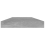 Estante estantería 4uds contrachapada gris hormigón 40x10x1,5cm en Estanterías | Comprar online en Foru.es