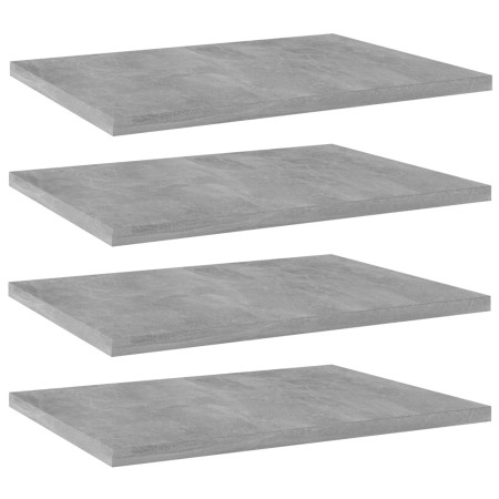 Estante estantería 4uds contrachapada gris hormigón 40x30x1,5cm en Estanterías | Comprar online en Foru.es