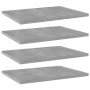 Estante estantería 4uds contrachapada gris hormigón 40x30x1,5cm en Estanterías | Comprar online en Foru.es