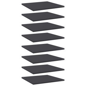Estante estantería 8 uds madera contrachapada gris 40x40x1,5 cm en Estanterías | Comprar online en Foru.es