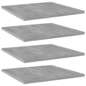 Estante estantería 4uds contrachapada gris hormigón 40x40x1,5cm en Estanterías | Comprar online en Foru.es