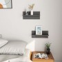 Estantes de pared 2 unidades gris brillo 40x11,5x18 cm de vidaXL, Estantes y estanterías - Ref: Foro24-807313, Precio: 12,29 ...