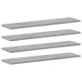 Estante estantería 4uds contrachapada gris hormigón 80x20x1,5cm en Estanterías | Comprar online en Foru.es