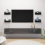 Estantes de pared 4 unidades gris brillo 40x11,5x18 cm de vidaXL, Estantes y estanterías - Ref: Foro24-807314, Precio: 23,39 ...