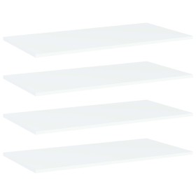 Estantes para estantería 4 uds contrachapada blanco 80x40x1,5cm en Estanterías | Comprar online en Foru.es
