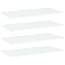 Estantes para estantería 4 uds contrachapada blanco 80x40x1,5cm en Estanterías | Comprar online en Foru.es