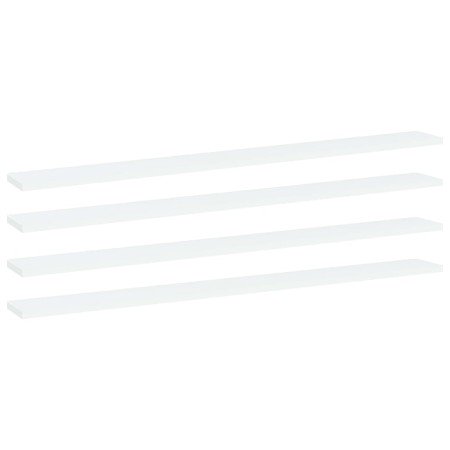 Estante para estantería 4 uds contrachapada blanco 100x10x1,5cm en Estanterías | Comprar online en Foru.es