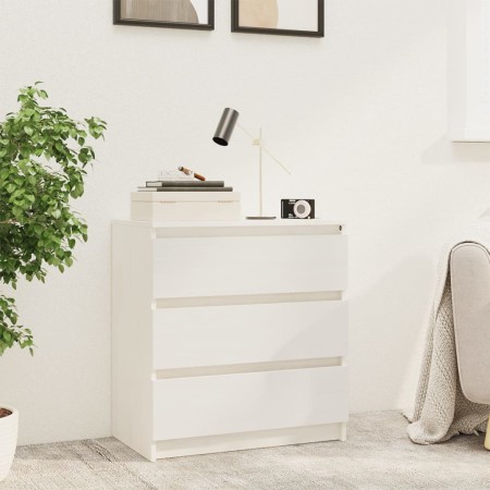 Mesita de noche madera maciza de mango blanco 60x36x64 cm de vidaXL, Mesitas de noche - Ref: Foro24-808094, Precio: 94,85 €, ...