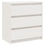 Mesita de noche madera maciza de mango blanco 60x36x64 cm de vidaXL, Mesitas de noche - Ref: Foro24-808094, Precio: 94,85 €, ...