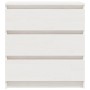 Mesita de noche madera maciza de mango blanco 60x36x64 cm de vidaXL, Mesitas de noche - Ref: Foro24-808094, Precio: 94,85 €, ...