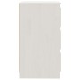 Mesita de noche madera maciza de mango blanco 60x36x64 cm de vidaXL, Mesitas de noche - Ref: Foro24-808094, Precio: 94,85 €, ...
