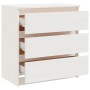 Mesita de noche madera maciza de mango blanco 60x36x64 cm de vidaXL, Mesitas de noche - Ref: Foro24-808094, Precio: 94,85 €, ...