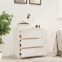 Mesita de noche madera maciza de mango blanco 60x36x64 cm de vidaXL, Mesitas de noche - Ref: Foro24-808094, Precio: 94,85 €, ...
