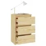 Mesitas de noche 2 uds madera maciza de pino 40x29,5x64 cm de vidaXL, Mesitas de noche - Ref: Foro24-808084, Precio: 84,40 €,...