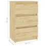 Mesitas de noche 2 uds madera maciza de pino 40x29,5x64 cm de vidaXL, Mesitas de noche - Ref: Foro24-808084, Precio: 84,40 €,...