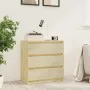 Mesita de noche madera maciza de pino 60x36x64 cm de vidaXL, Mesitas de noche - Ref: Foro24-808093, Precio: 68,14 €, Descuent...