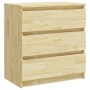 Mesita de noche madera maciza de pino 60x36x64 cm de vidaXL, Mesitas de noche - Ref: Foro24-808093, Precio: 68,75 €, Descuent...