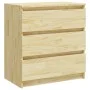 Mesita de noche madera maciza de pino 60x36x64 cm de vidaXL, Mesitas de noche - Ref: Foro24-808093, Precio: 68,14 €, Descuent...
