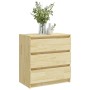 Mesita de noche madera maciza de pino 60x36x64 cm de vidaXL, Mesitas de noche - Ref: Foro24-808093, Precio: 68,75 €, Descuent...