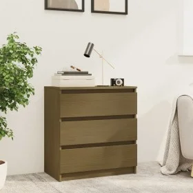 Mesita de noche madera maciza de mango marrón miel 60x36x64 cm de vidaXL, Mesitas de noche - Ref: Foro24-808096, Precio: 89,2...