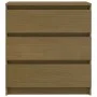 Mesita de noche madera maciza de mango marrón miel 60x36x64 cm de vidaXL, Mesitas de noche - Ref: Foro24-808096, Precio: 89,2...