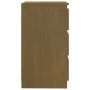 Mesita de noche madera maciza de mango marrón miel 60x36x64 cm de vidaXL, Mesitas de noche - Ref: Foro24-808096, Precio: 89,2...