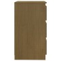 Mesita de noche madera maciza de mango marrón miel 60x36x64 cm de vidaXL, Mesitas de noche - Ref: Foro24-808096, Precio: 90,6...