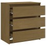 Mesita de noche madera maciza de mango marrón miel 60x36x64 cm de vidaXL, Mesitas de noche - Ref: Foro24-808096, Precio: 90,6...