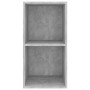 Mueble de pared de TV madera contrachapada hormigón 37x37x72 cm en Muebles TV | Comprar online en Foru.es
