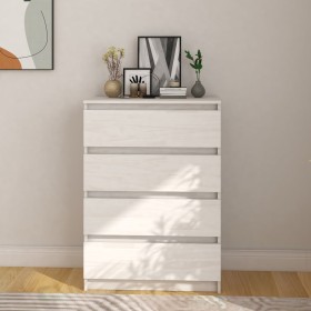 Armario auxiliar madera maciza de pino blanco 60x36x84 cm de vidaXL, Aparadores - Ref: Foro24-808104, Precio: 107,06 €, Descu...